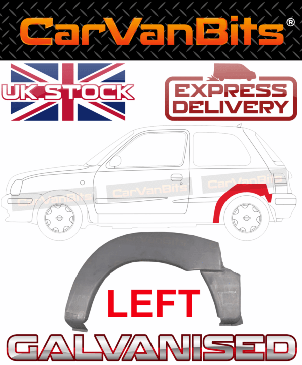 For Nissan Micra K11 3 Door 92 03 Rear Wheel Arch Repair Body Rust Panel Left 375177234631