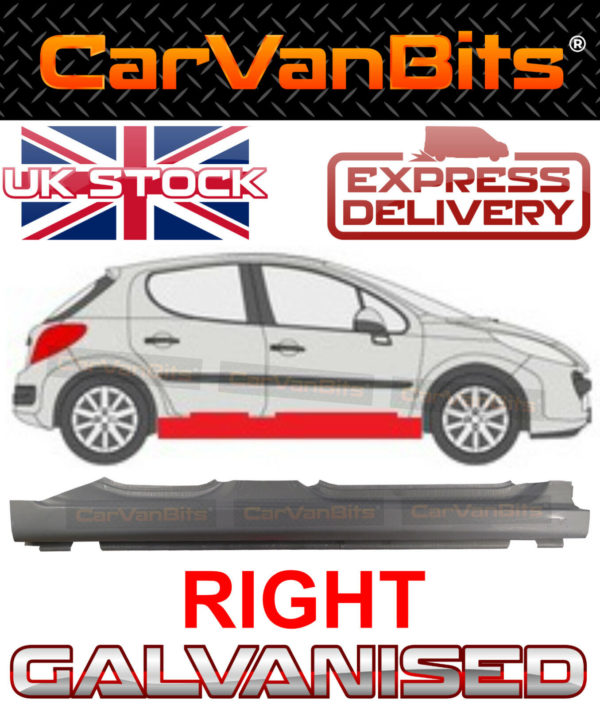 For Peugeot 207 06 13 5 Door Full Sill Repair Body Rust Outer Panel Galvanised 374259915731