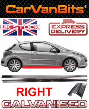 For Peugeot 207 06 13 Sill Repair Lower Body Rust Outer Panel 185cm Galvanised 373984786911