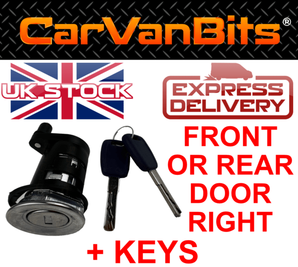 For Peugeot Boxer 94 06 Front Rear Door Right Lock Set Switch Barrel Key Keys 375669030681