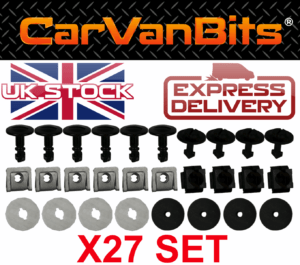 For Seat Exeo 3r Diesel 08 13 Undertray Under Engine Cover Clip Kit Fixing Clips 375431028981