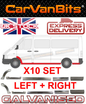 For Sprinter Or Vw Lt 95 06 Mwb Door Body Repair Sill Outer Panel Low Set Of 10 374406550211