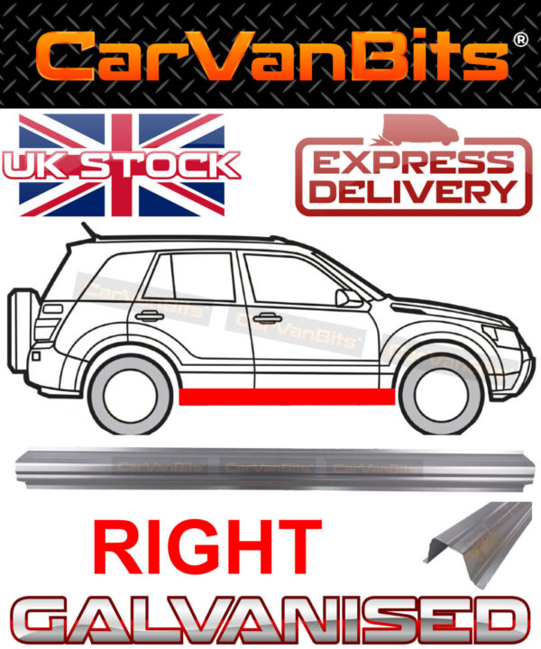 For Suzuki Grand Vitara 05 12 5d Sill Repair Body Outer Rust Panel Wing Right 374259915781