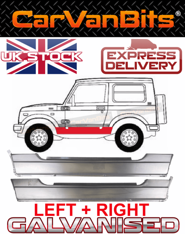 For Suzuki Samurai Santana Sj 81 98 Full Sill Repair Body Rust Panel Pair 375163396371