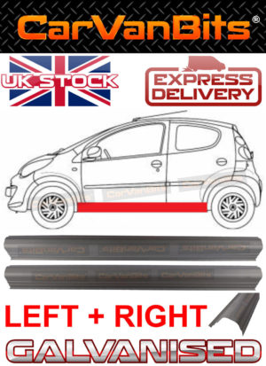 For Toyota Aygo 05 12 Sill Repair Body Rust Outer Panel 158cm Pair 373992477691