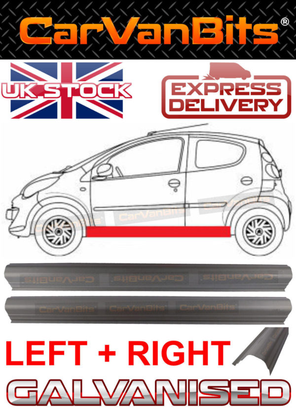 For Toyota Aygo 05 12 Sill Repair Body Rust Outer Panel 158cm Pair 373992477691