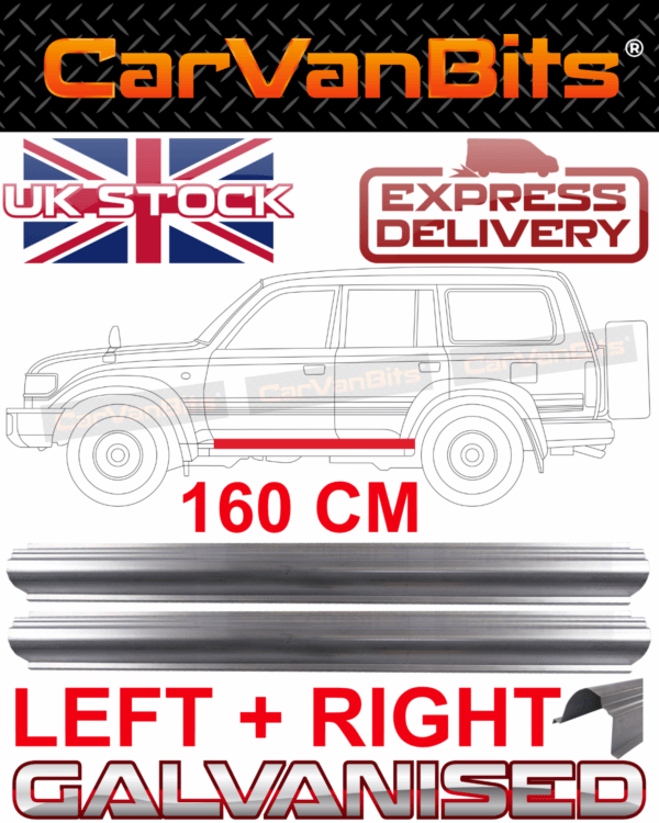 For Toyota Land Cruiser Fj80 J80 J82 89 96 Sill Repair Body Outer Panel Pair 375217744601