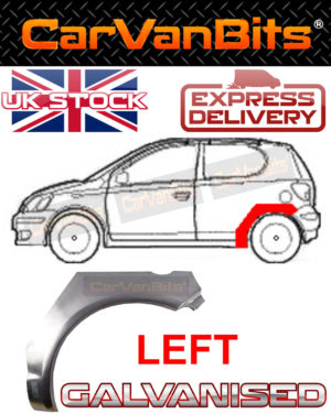 For Toyota Yaris Xp10 99 05 3 Door Rear Wheel Arch Repair Body Rust Outer Panel 374191248071