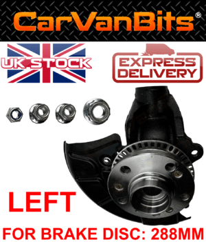 For Vw New Beetle 1998 2010 Front Steering Knuckle Wheel Hub Bearing Left 375564190931