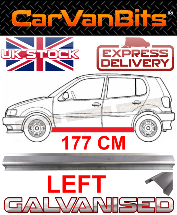 For Vw Polo 6n2 Hb 3 5 Door 99 01 Sill Repair Body Rust Outer Panel 177cm Left 374505462251