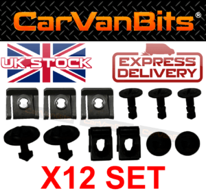 For Audi 80 B3 1986 1991 Undertray Under Engine Cover Clip Kit Fixing Clips Set 375526716172