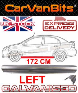 For Chevrolet Aveo T250 06 11 Saloon Sill Repair Body Rust Outer Panel Left 374504707402