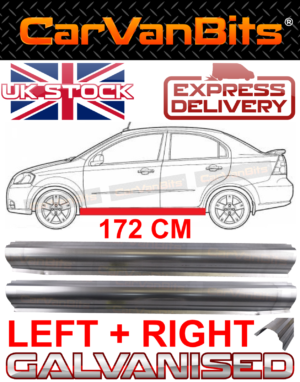 For Chevrolet Aveo T250 06 11 Saloon Sill Repair Body Rust Outer Panel Pair 374504705282