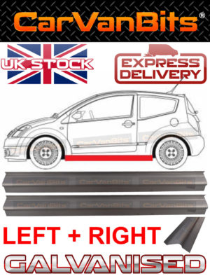 For Citroen C2 03 09 Sill Repair Body Rust Outer Panel Galvanised Pair 373982283342