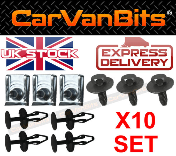 For Dodge Durango 2010 Undertray Under Engine Cover Clip Kit Fixing Clips 375526447122