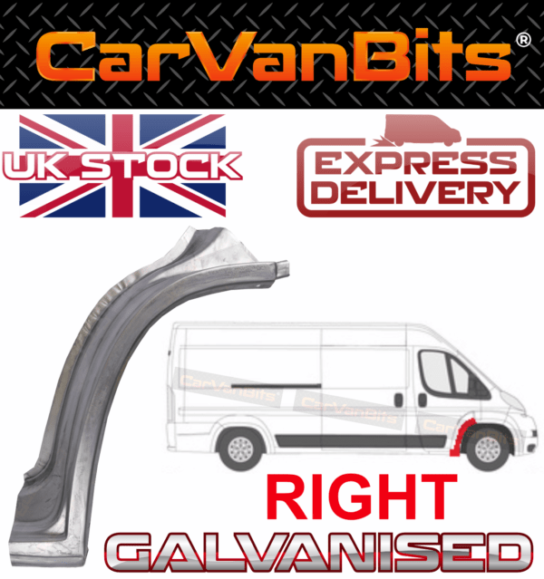 For Fiat Ducato Boxer Relay Jumper 06 Front Wheel Arch Repair Panel Sill Right 375152623552