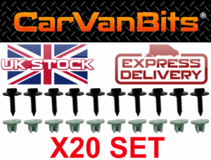 For Ford Fiesta 95 08 Undertray Under Engine Cover Clip Kit Fixing Clips 375424771462