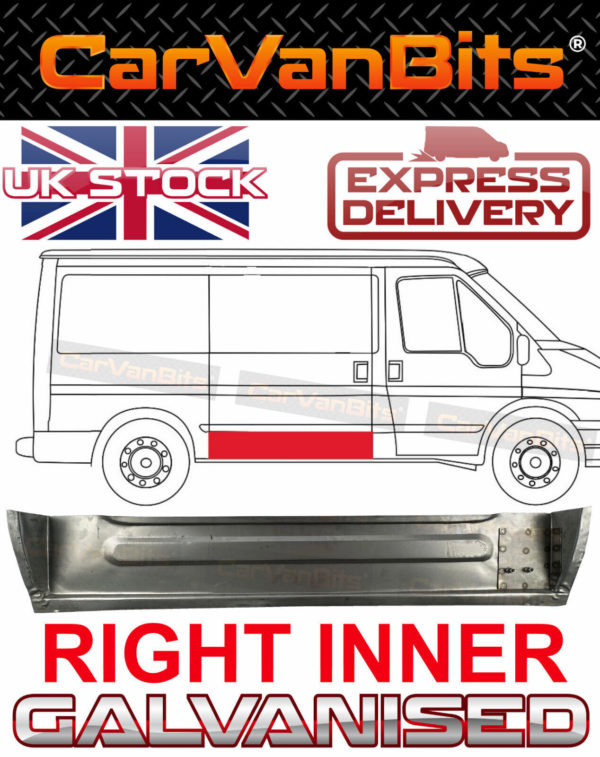 For Ford Transit 00 13 Swb Sliding Door Inner Repair Body Rust Sill Panel Right 374954019512