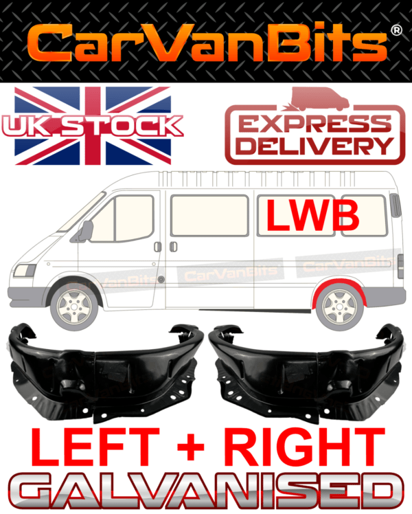 For Ford Transit Mk4 Mk5 91 00 Lwb Rear Inner Wheel Arch Repair Body Panel Pair 375524245212