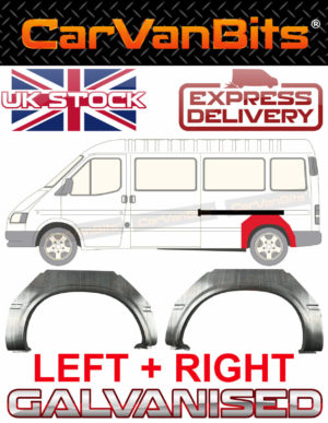 For Ford Transit Mk4 Mk5 91 00 Lwb Rear Wheel Arch Repair Body Panel Sill Pair 374934627092