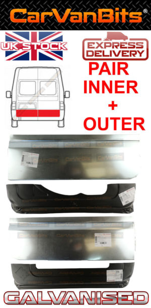 For Ford Transit Mk6 Mk7 00 13 Rear Door Lower Repair Rust Panel Skin Inn Out 374259915902