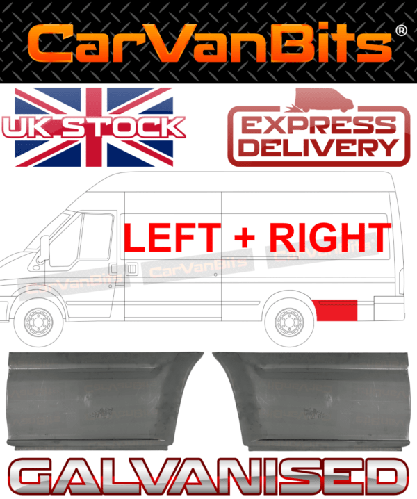 For Ford Transit Mk6 Mk7 00 14 Behind Rear Wheel Arch Side Body Repair Panel X2 375643893682