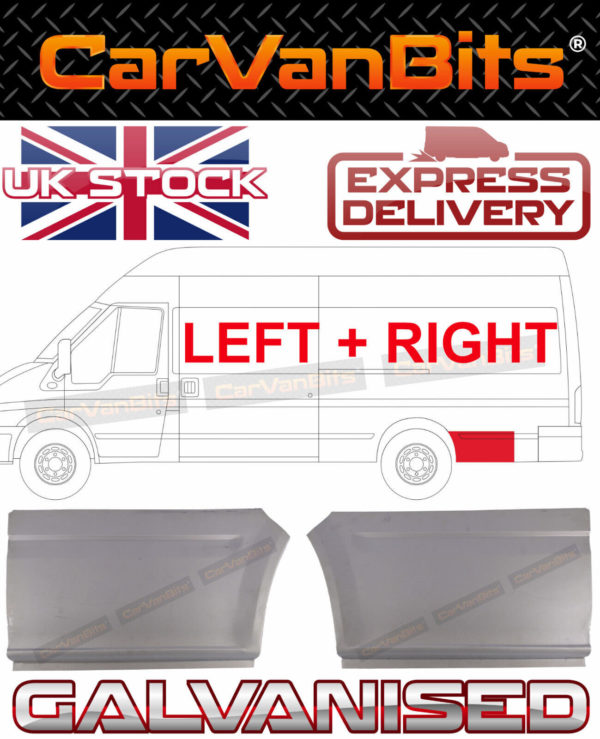 For Ford Transit Mk6 Mk7 Lwb Jumbo 00 14 Behind Rear Wheel Arch Repair Panel X2 374567584742