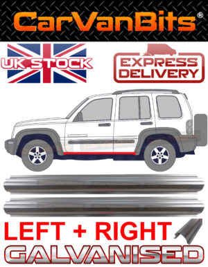 For Jeep Cherokee Liberty Kj 01 08 Sill Repair Body Rust Outer Panel Pair 373981180252