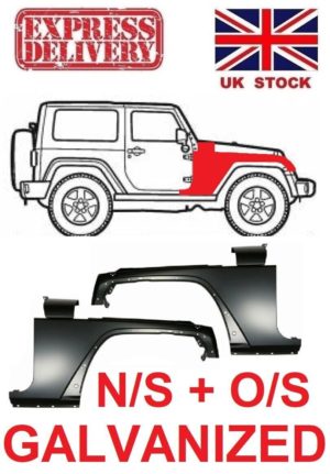 For Jeep Wrangler Jk 06 18 Front Wing Fender Ns Os Pair Cataphoresis 373556305722