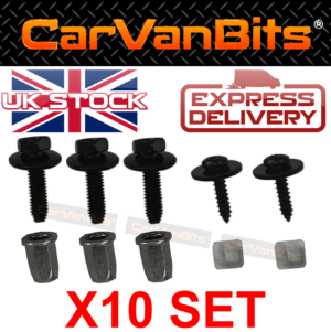 For Lancia Ypsilon 03 11 Undertray Under Engine Cover Clip Kit Fixing Clips Set 375527325772