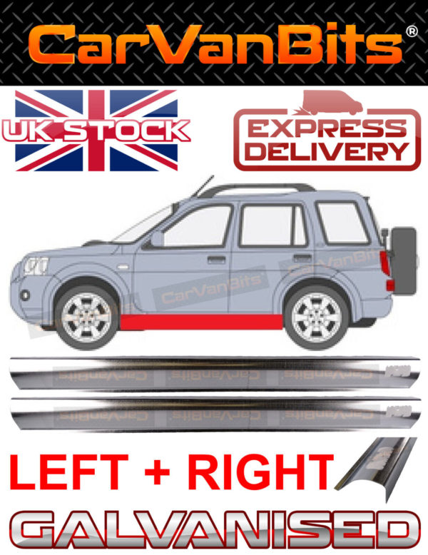 For Land Rover Freelander 35 Door 97 06 Sill Repair Body Rust Panel Lower Pair 373951496452