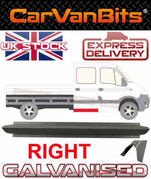 For Master Vauxhall Movano Interstar 98 10 Double Crew Cab Repair Sill Panel Ri 374942568442