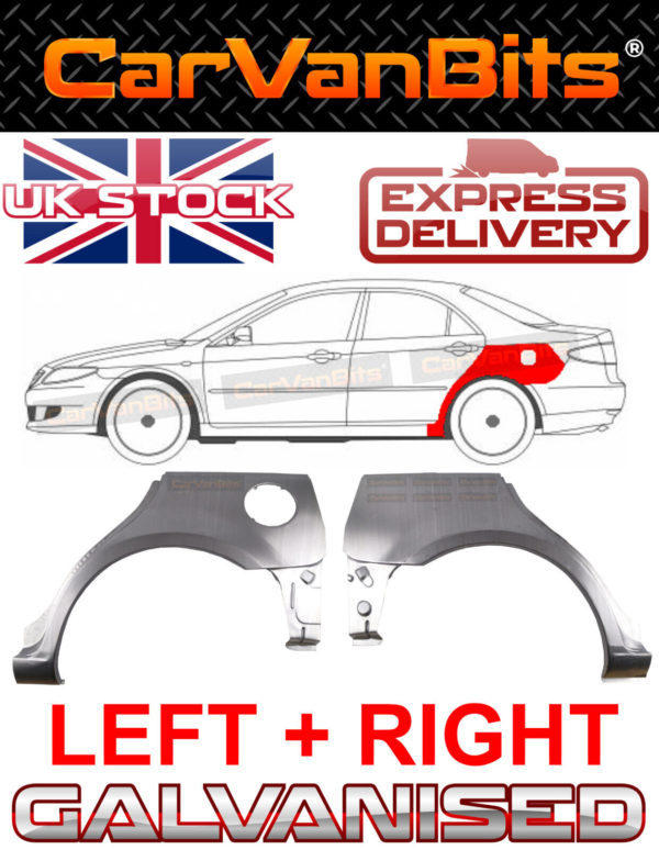 For Mazda 6 Gg Gy 02 08 45 Door Rear Wheel Arch Repair Body Rust Outer Panel X2 374190037922