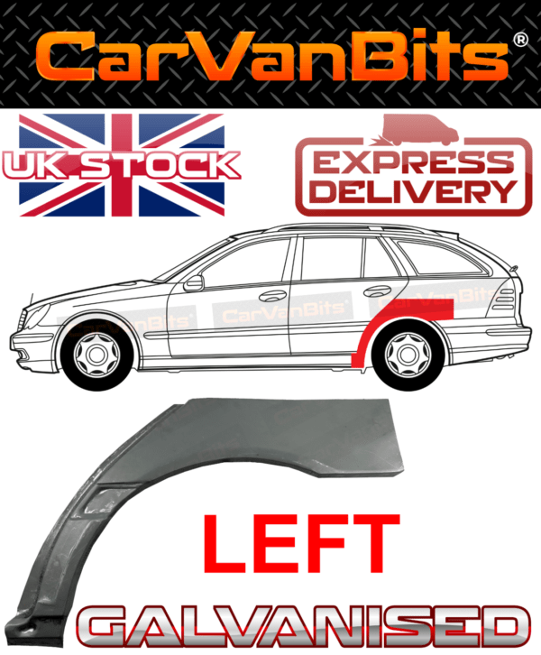 For Mercedes C Class W203 00 07 Estate Rear Wheel Arch Repair Body Rust Panel Le 375513082302