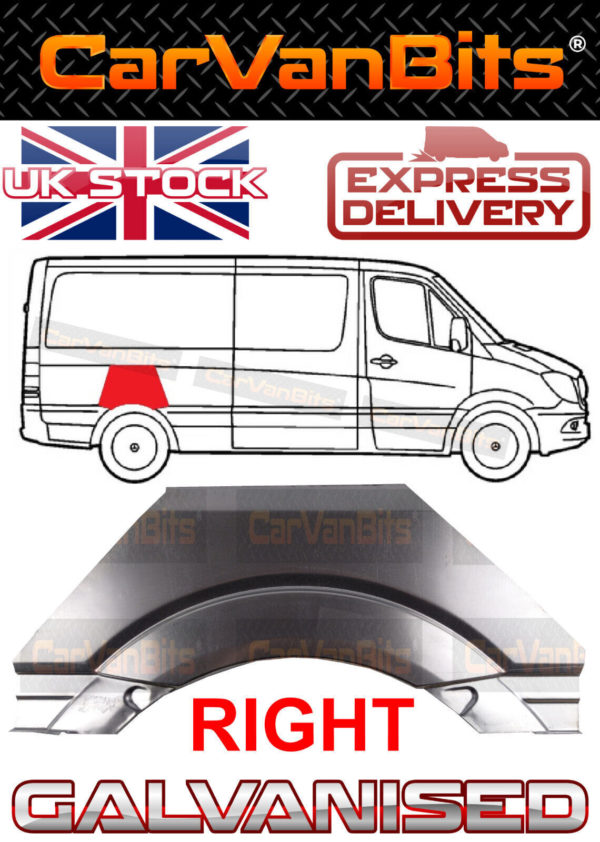 For Mercedes Sprinter Vw Crafter 06 18 Rear Wheel Arch Repair Body Rust Panel Ri 373381071662