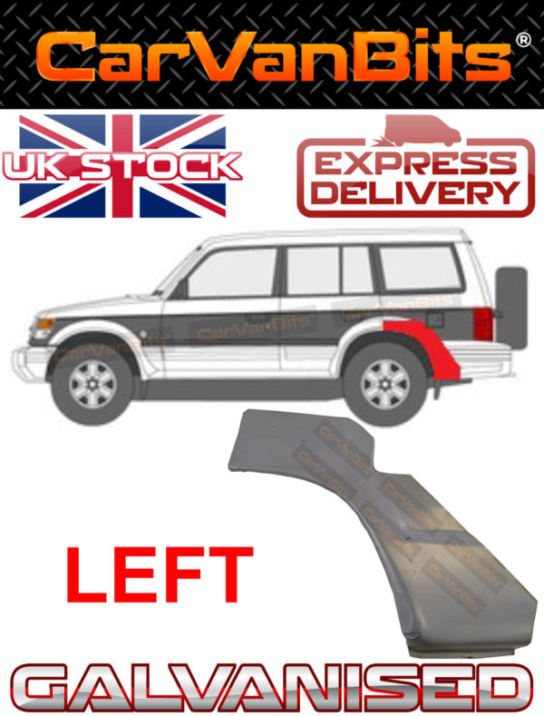 For Mitsubishi Pajero 2 91 99 5 Door Rear Wheel Arch Wing Repair Body Panel Left 374409335292