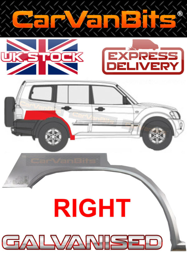 For Mitsubishi Pajero Pinin 98 07 5 D Rear Wheel Arch Repair Panel Fender Right 374023895962