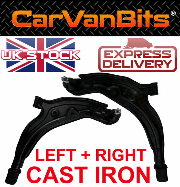 For Nissan Micra K11 03 Suspension Control Arm Wishbone Front Axle Lower Pair 375624183072