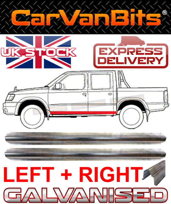 For Nissan Navara Frontier D22 98 05 Sill Repair Body Rust Outer Pickup Panel X2 374374933102