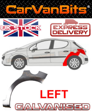 For Peugeot 207 06 13 5 Door Rear Wheel Arch Repair Body Rust Outer Panel Sill L 374191233102