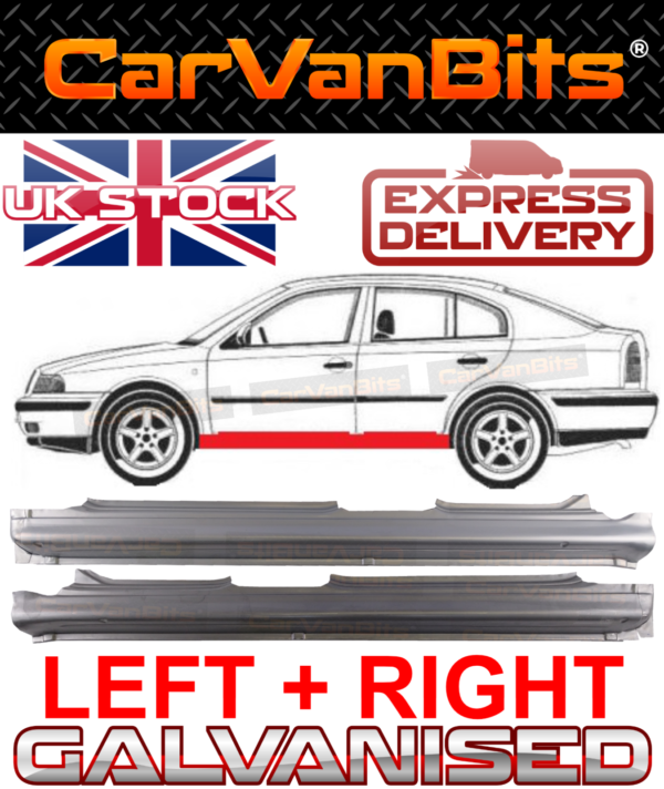 For Skoda Octavia 1 Tour 96 10 Full Sill Repair Body Rust Outer Panel Pair 374505364812