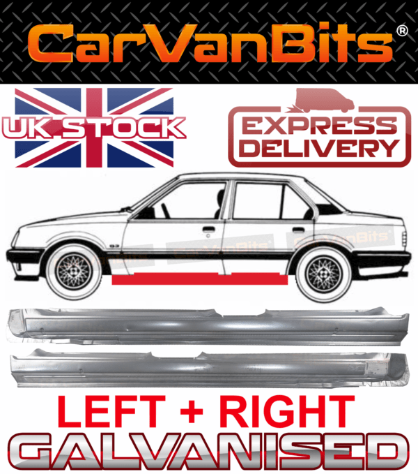 For Vauxhall Cavalier Opel Ascona C 81 88 Full Sill Repair Body Rust Panel Pair 375292021062