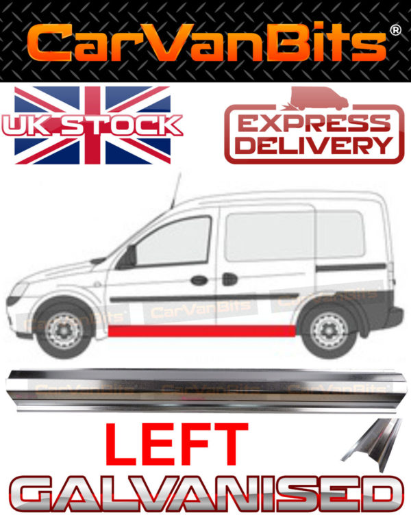 For Vauxhall Combo Corsa C 00 10 Sill Repair Body Rust Outer Panel 175cm Left 373984137602