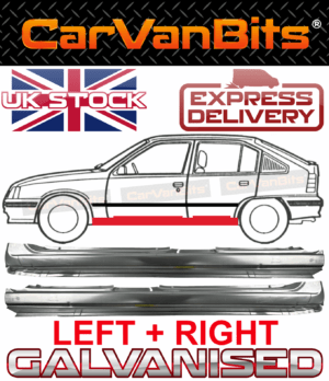 For Vauxhall Kadett E 84 93 4d 5d Saloon Estate Full Sill Repair Panel Pair 375333526252