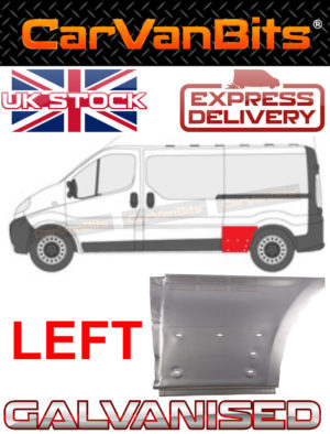 For Vauxhall Vivaro Trafic Primastar 01 14 Rear Body Sill Repair Arch Panel 374120370252