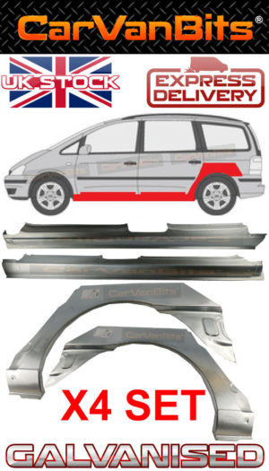 For Vw Sharan Alhambra Ford Galaxy 95 01 Rear Wheel Arch Full Sill Repair Panel 373842015322