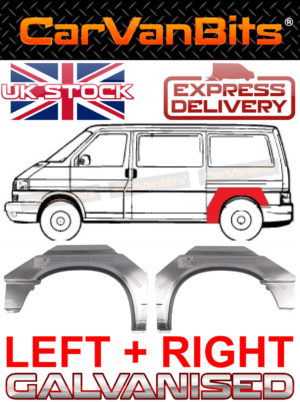 For Vw Transporter T4 Swb 90 03 Rear Wheel Arch Wing Fender Pair Repair Panel 373386781312