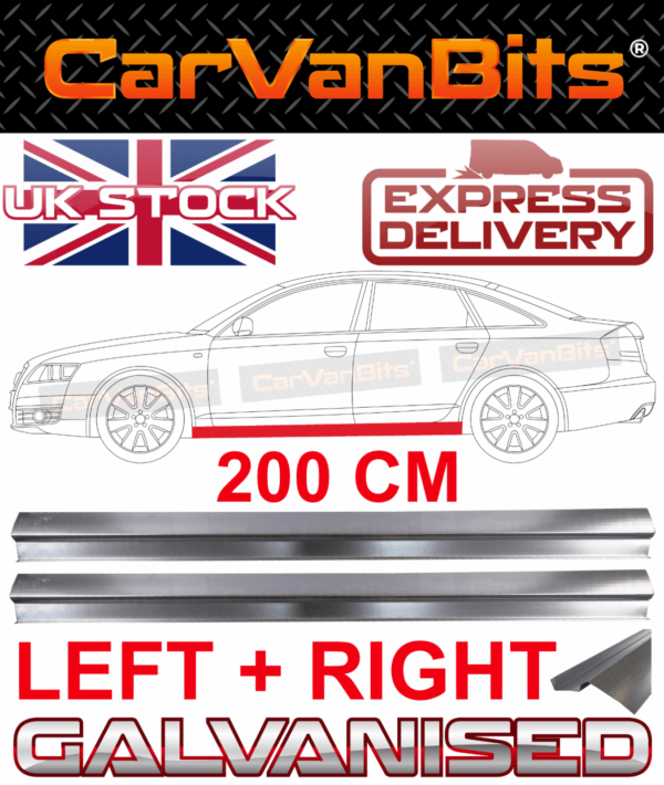 For Audi A6 C6 4f Allroad 04 11 Sill Repair Body Rust Outer Panel Lower Pair 375208732383