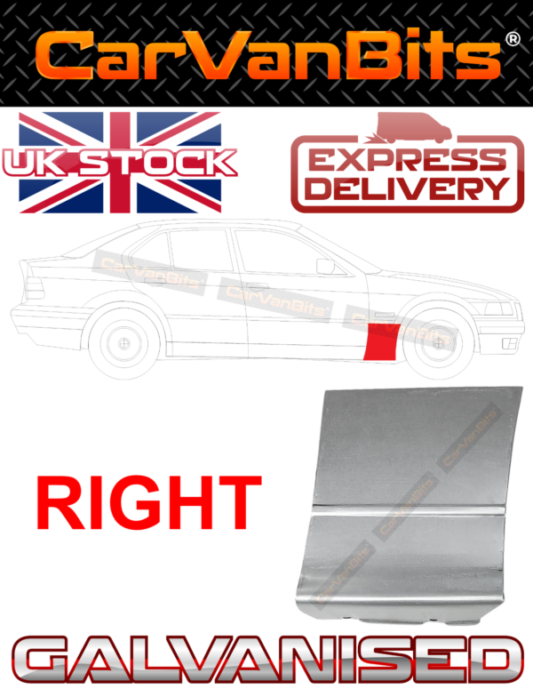 For Bmw 3 E36 90 00 Saloon Estate Front Wing Repair Lower Body Wing Panel Sill R 373763003333