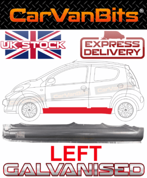 For Citroen C1 Peugeot 107 05 12 5d Full Sill Repair Body Rust Panel Outer Left 375241562283